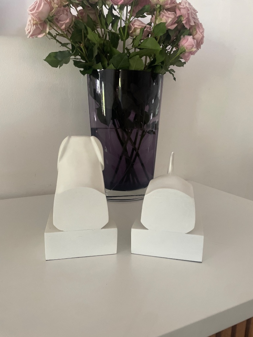 🐶 Vintage White Dog Bookends – Set of 2 - Picture 4 of 7